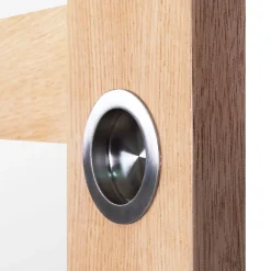 GoodHome Porte coulissante Connemara chêne H.204 x l.83 cm- Porte Coulissante