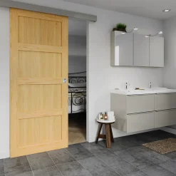 Porte Coulissante<Porte coulissante Connemara pin H.204 x l.83 cm