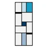 Aurys Porte Coulissante<Porte coulissante en verre seule (rail non inclus) - MONDO OPAQUE BLEUE - H. 204 x L. 93 - Fabrication Française NORMANDIE