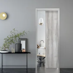 Porte Coulissante<Porte coulissante Exmoor gris H.204 x l.83 cm