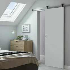 Porte coulissante Exmoor blanc H.204 x l.83 cm- Porte Coulissante