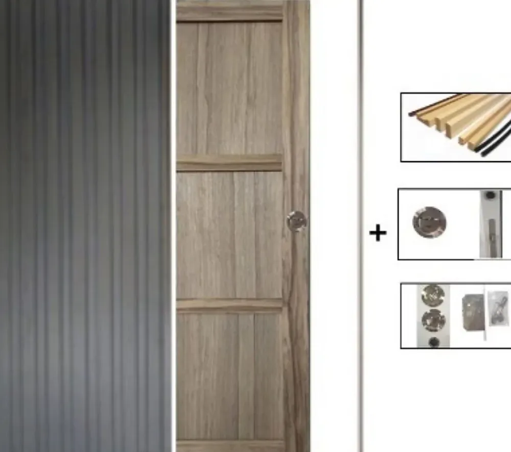 Gd Menuiseries Porte Coulissante<Porte Coulissante Frake 3 Panneaux H204 X L73, Galandage, Kit De Finition