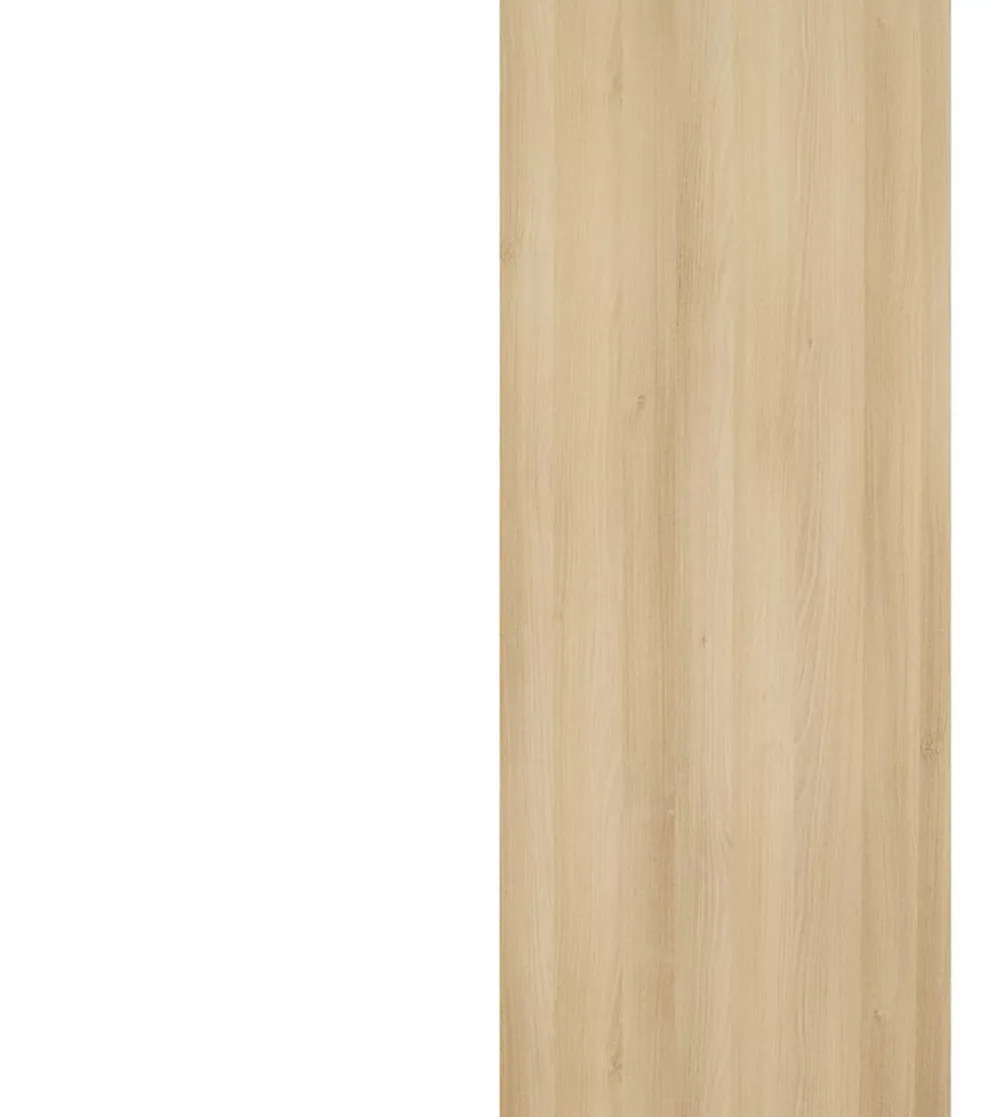 Gd Menuiseries Porte Coulissante Honey Oak H204 X L73, Rail Alu Bandeau Noir- Porte Coulissante