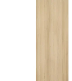Gd Menuiseries Porte Coulissante Honey Oak H204 X L93, Rail Alu Bandeau Noir- Porte Coulissante