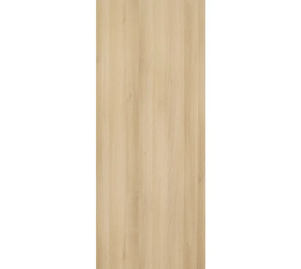 Gd Menuiseries Porte Coulissante Honey Oak H204 X L83, Rail Alu Bandeau Blanc- Porte Coulissante