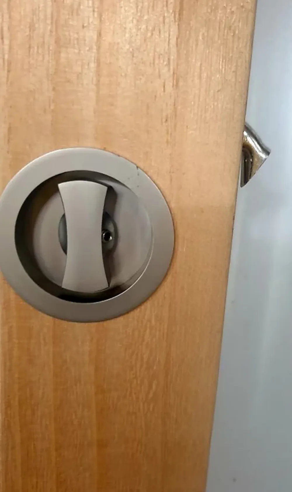 Gd Menuiseries Porte Coulissante Kenya Blanc Vitrée H204 X L83, Serrure Condamnation- Porte Coulissante