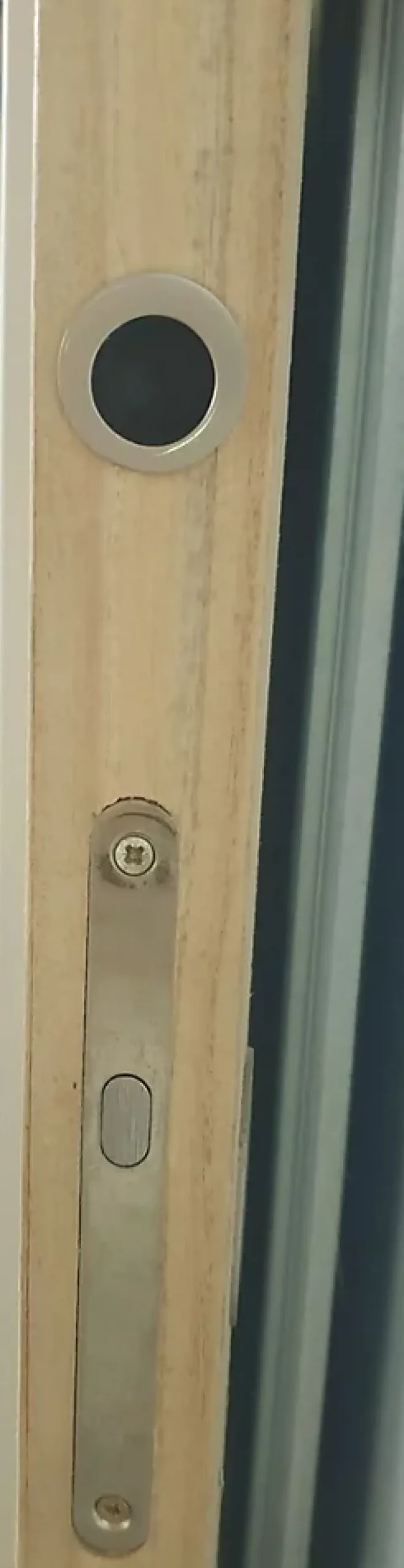 Gd Menuiseries Porte Coulissante Kenya Blanc Vitrée H204 X L83, Serrure Condamnation- Porte Coulissante