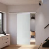 Schulte Porte Coulissante<Porte Coulissante En Verre - 102x220 - Décor Opaque - Poignée Ronde + Double Amortisseur Softclose