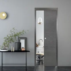 Porte Coulissante<Porte coulissante Summa grise H.204 x l.73 cm