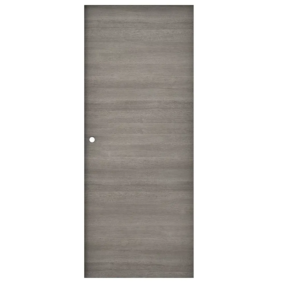 Porte coulissante Summa gris clair H.204 x l.73 cm- Porte Coulissante
