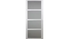 Gd Menuiseries Porte Coulissante<Porte Coulissante Tana Blanc Vitrée H204 X L73