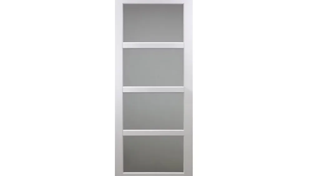 Gd Menuiseries Porte Coulissante<Porte Coulissante Tana Blanc Vitrée H204 X L73