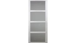 Gd Menuiseries Porte Coulissante<Porte Coulissante Tana Blanc Vitrée H204 X L63