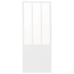 Porte Coulissante<Porte coulissante vitrée esprit atelier blanc H.204 x l.73 cm