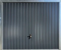 Spadone Porte de garage basculante grise l.250 x H.200 cm x Ep.20 mm- Porte De Garage Basculante