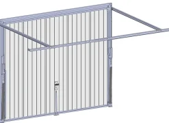 Spadone Porte de garage basculante blanche l.250 x H.200 cm x Ep.20 mm- Porte De Garage Basculante