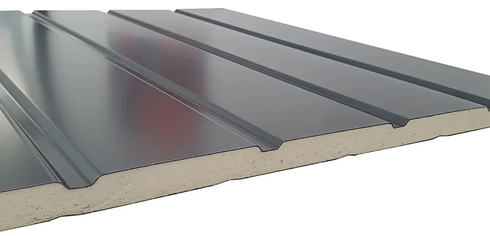 Spadone Porte de garage basculante grise avec portillon l.240 x H.200 cm x Ep.20 mm- Porte De Garage Basculante