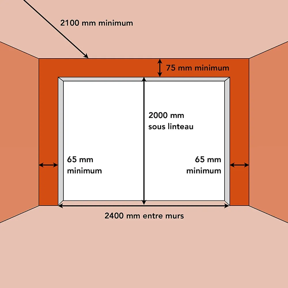 Spadone Porte de garage basculante grise avec portillon l.240 x H.200 cm x Ep.20 mm- Porte De Garage Basculante