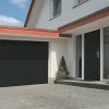 Porte de garage basculante acier gris RAL 7016 - l.237,5 x h.200 cm - manuelle (pré-montée)- Porte De Garage Basculante