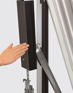 Hormann Porte de garage basculante avec portillon acier blanc trafic ral 9016 - l.237,5 x h.200 cm- Porte De Garage Basculante