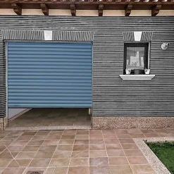 GoodHome Porte De Garage Enroulable<Porte de garage enroulable alu grise 240 x h.200 cm