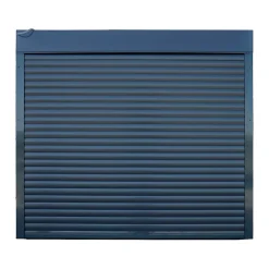 GoodHome Porte De Garage Enroulable<Porte de garage enroulable alu grise 240 x h.200 cm