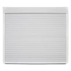 GoodHome Porte de garage enroulable alu blanche RAL 9003 240 x h.200 cm- Porte De Garage Enroulable