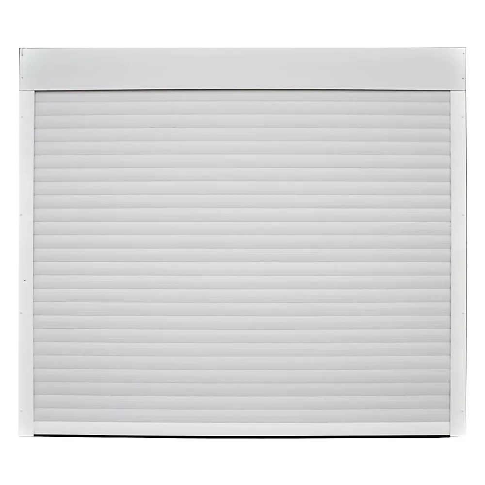 GoodHome Porte de garage enroulable alu blanche RAL 9003 240 x h.200 cm- Porte De Garage Enroulable
