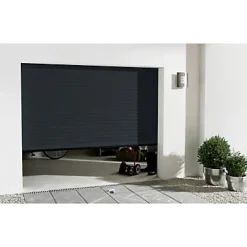 Porte De Garage Enroulable<Porte de garage enroulable aluminium Kiev 2 anthracite - L.240 x h.200 cm (en kit)