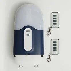 PROTECTA Porte de garage enroulable motorisée en aluminium Agathe blanche - L.240 x h.200 cm (pré-montée)- Porte De Garage Enroulable