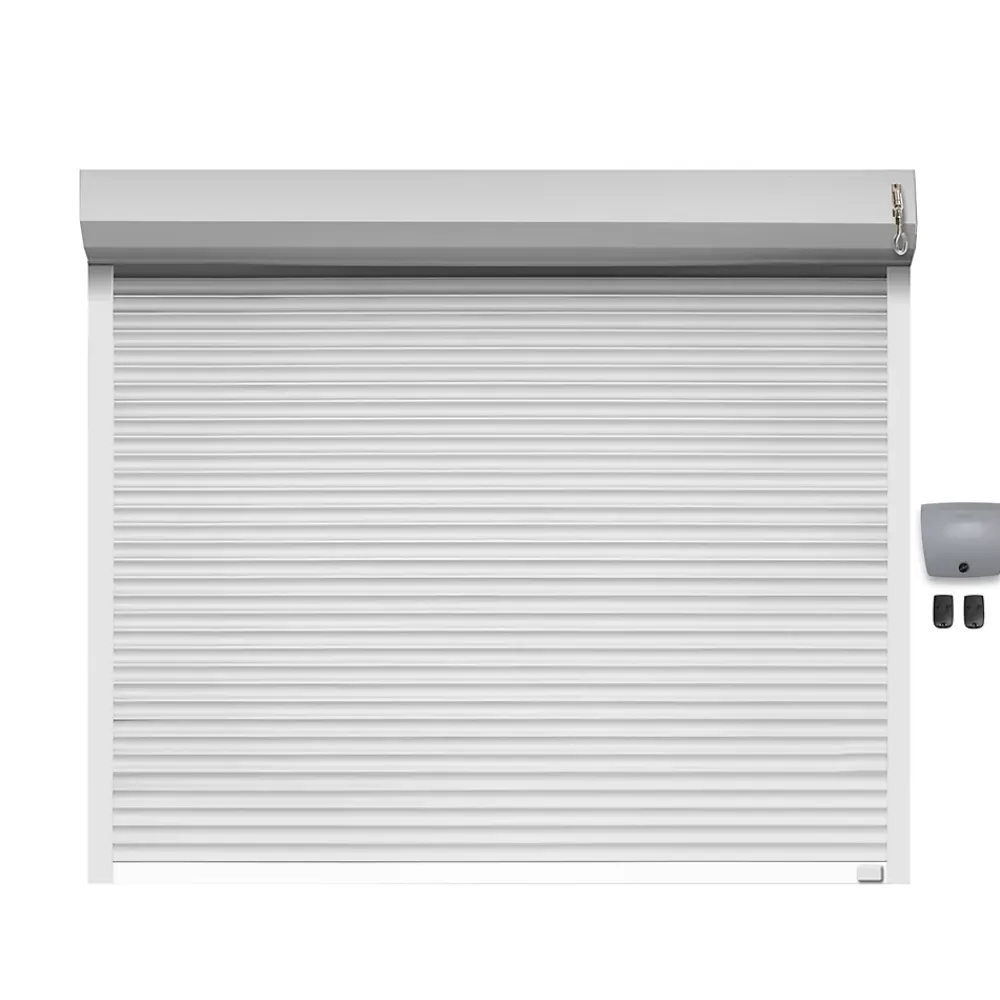 Protecta Porte De Garage Enroulable<Porte de garage motorisée enroulable aluminium Ambre blanc H.200 x L.253,2 cm
