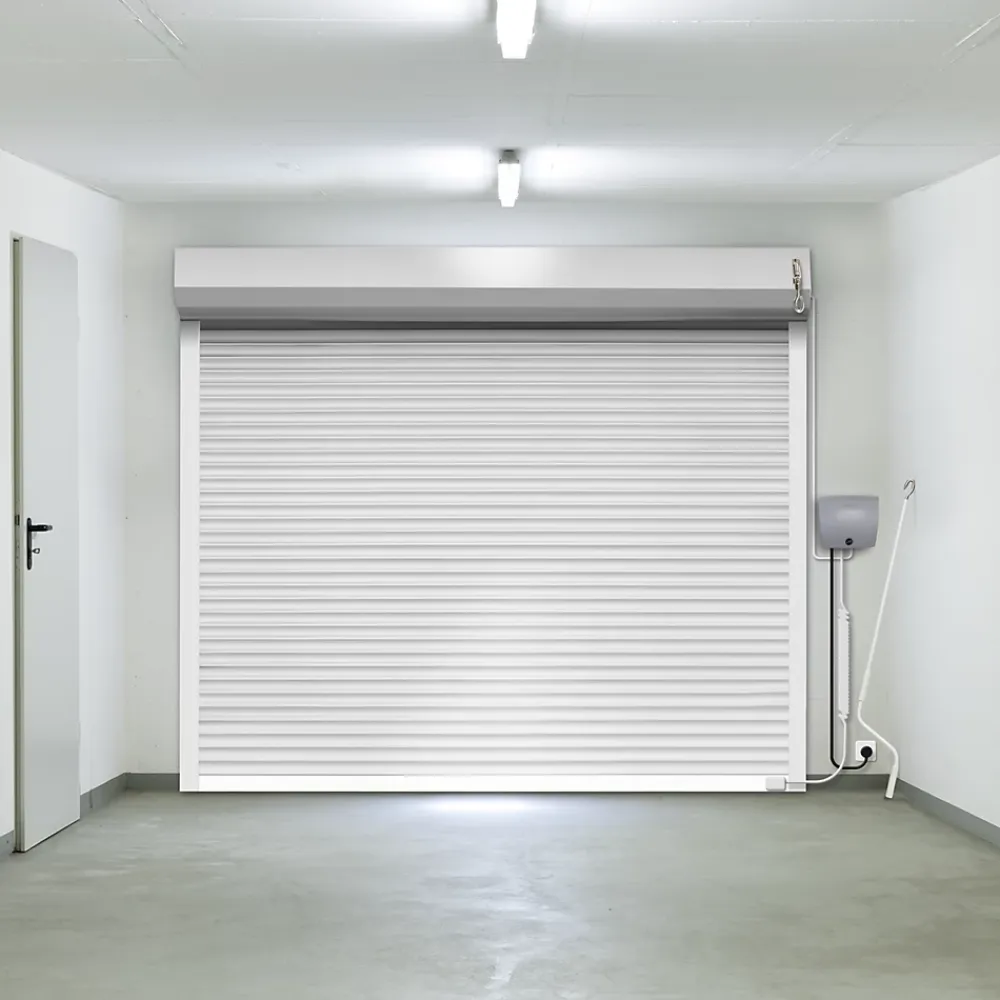 Protecta Porte De Garage Enroulable<Porte de garage motorisée enroulable aluminium Ambre blanc H.200 x L.253,2 cm