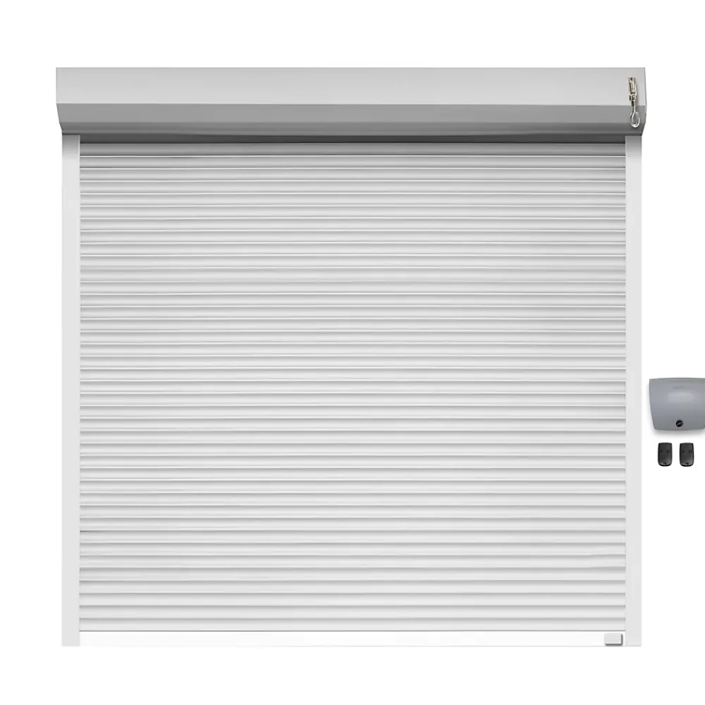 Protecta Porte De Garage Enroulable<Porte de garage motorisée enroulable aluminium Ambre blanc H.300 x L.300 cm