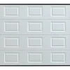 Vente-unique Porte De Garage Sectionnelle<Porte de garage sectionnelle à cassette blanc motorisée L254 x H218 cm - CAOPAS