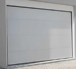 Rentside Porte De Garage Sectionnelle<Porte de Garage Sectionnelle Motorisée 300x300 CASTRIE - Blanc sablé