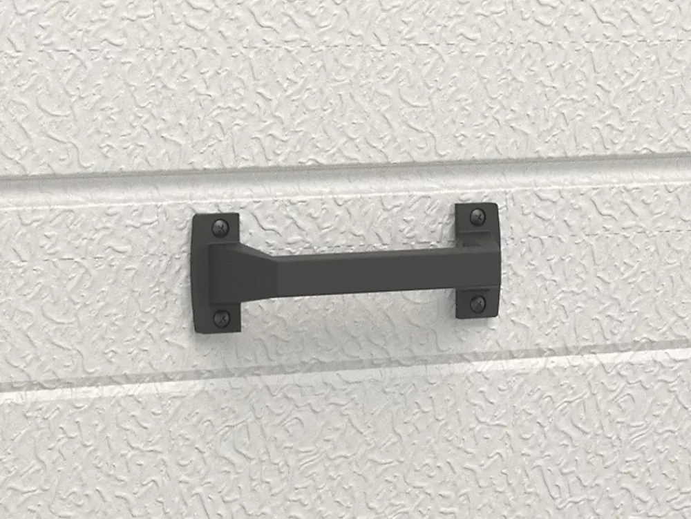 Somfy Porte de garage sectionnelle effet bois blanc avec moteur L254 x H218 cm - PRIETA- Porte De Garage Sectionnelle