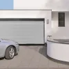 Hormann Porte De Garage Sectionnelle<Porte de garage sectionnelle acier WoodGrain blanc aluminium RAL 9006 - l.250 x h.212,5 cm - motorisée
