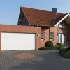 Hormann Porte de garage sectionnelle acier IsoMatic 9010 blanc pur - l.237,5 x h.200 cm - motorisée- Porte De Garage Sectionnelle