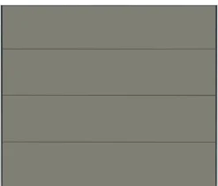 Spadone Porte de garage sectionnelle Gris Quartz 7039 motorisée l.240 x H.200 cm x Ep.40 mm Polygrain- Porte De Garage Sectionnelle