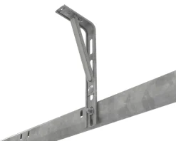 GoodHome Porte de garage sectionnelle à cassettes acier blanc RAL 9010 - L.240 x h.200 cm - motorisée (en kit)- Porte De Garage Sectionnelle