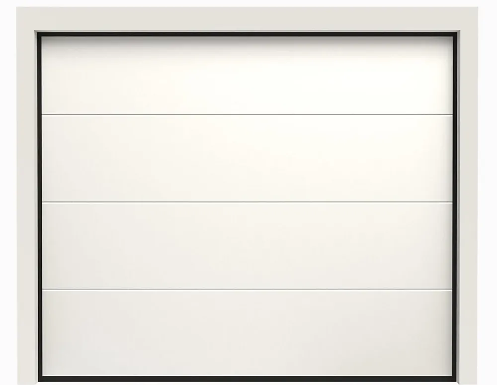 Rentside Porte De Garage Sectionnelle<Porte de Garage Sectionnelle Motorisée 300x200 LIMA - Blanc lisse