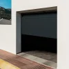 GoodHome Porte de garage sectionnelle acier gris RAL 7016 - L.240 x h.200 cm - motorisée (en kit)- Porte De Garage Sectionnelle