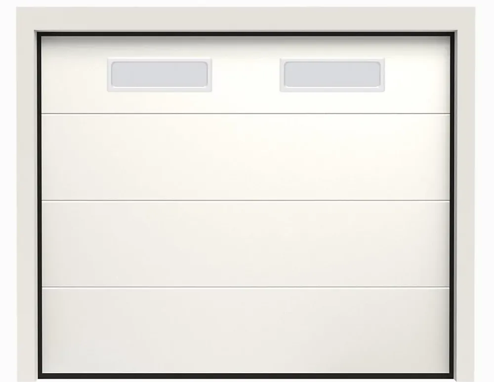 Rentside Porte De Garage Sectionnelle<Porte de Garage Sectionnelle Motorisée 300x300 ANKARA - Blanc sablé