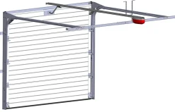 Spadone Porte De Garage Sectionnelle<Porte de garage sectionnelle motorisée Noir 9005 l.250 x H.200 cm x Ep.40 mm