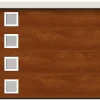 Rentside Porte de Garage Sectionnelle Motorisée 240x200 RIGA - Imitation Bois Mat (Wood Flat)- Porte De Garage Sectionnelle