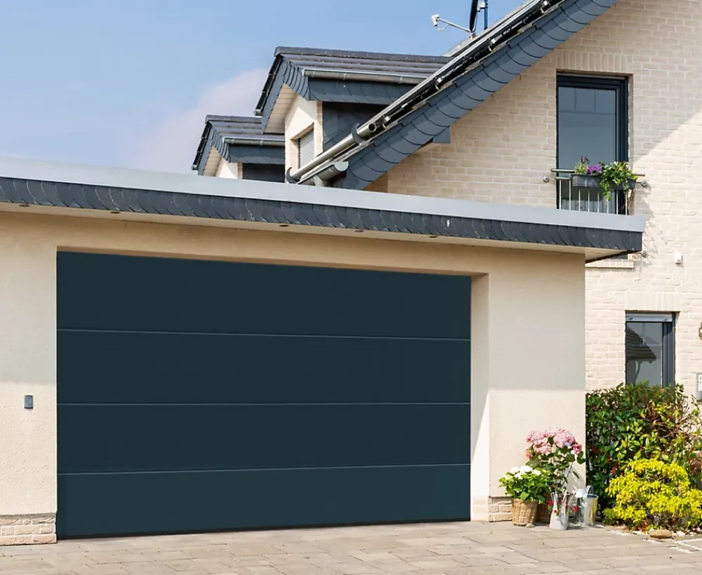 Hormann Porte De Garage Sectionnelle<Porte de garage sectionnelle acier IsoMatic 7016 gris anthracite - l.237,5 x h.200 cm - motorisée