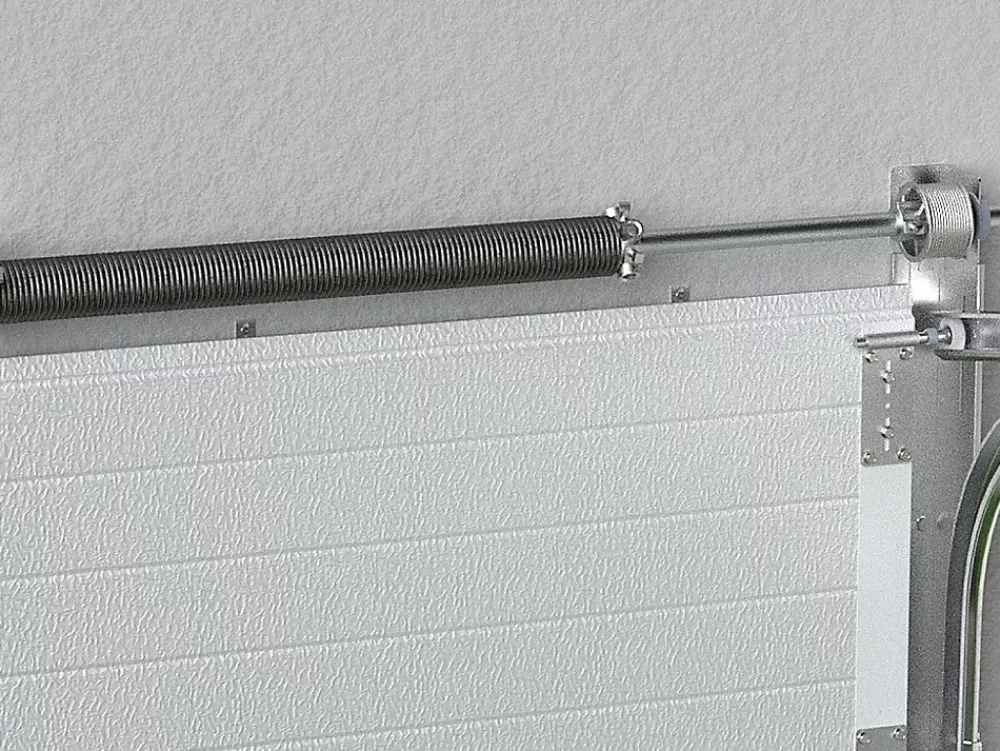 Vente-unique Porte De Garage Sectionnelle<Porte de garage sectionnelle effet bois anthracite motorisée L254 x H218 cm - PRIETA