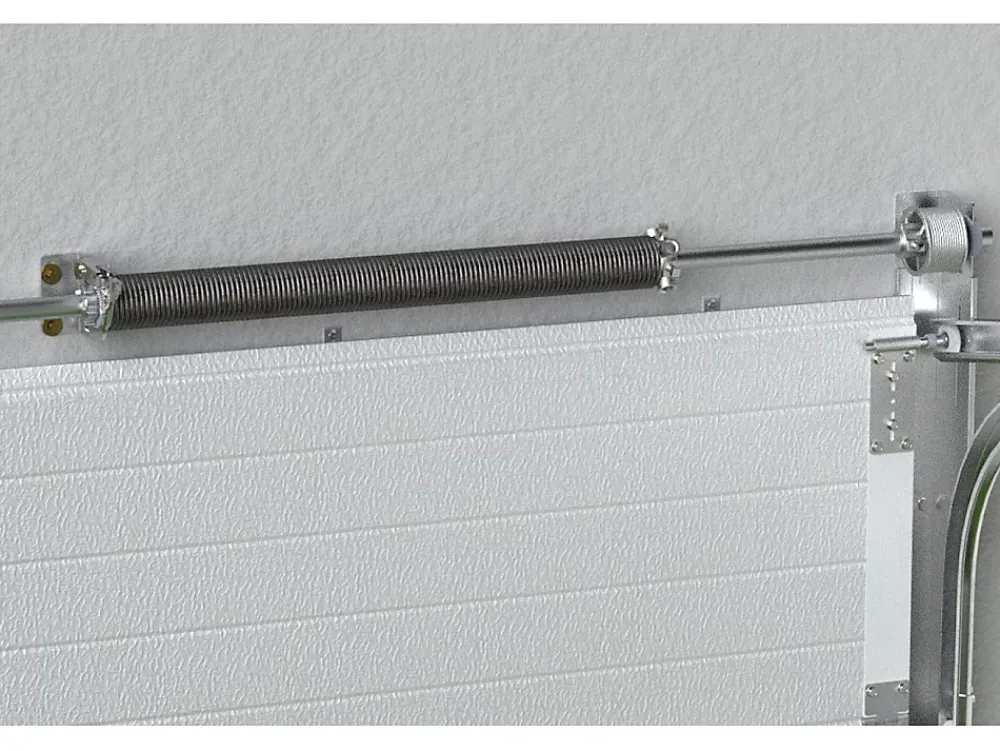 Somfy Porte De Garage Sectionnelle<Porte de garage sectionnelle à cassette blanc avec moteur L254 x H218 cm - CAOPAS