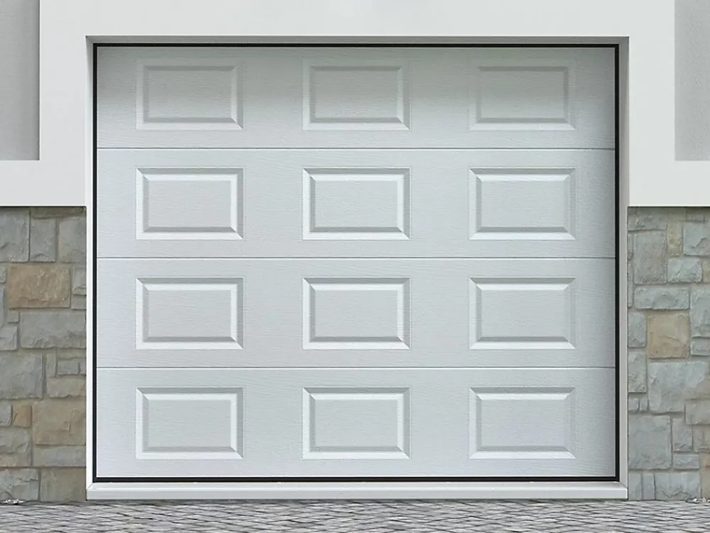 Somfy Porte De Garage Sectionnelle<Porte de garage sectionnelle à cassette blanc avec moteur L254 x H218 cm - CAOPAS