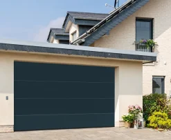 Hormann Porte de garage sectionnelle IsoMatic gris anthracite - l.300x h.200 cm - motorisée- Porte De Garage Sectionnelle